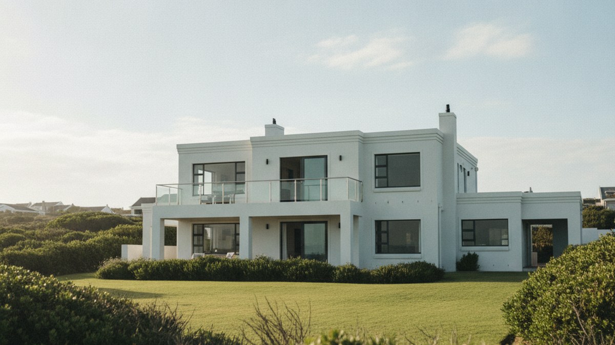 Coastal residential estate property in Somerset West with balconies facing the sea